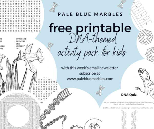 Free DNA-themed activity pack for kids