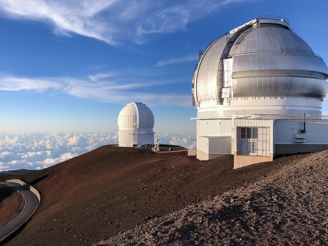 Keck observatory on Mauna Kea, Hawaii