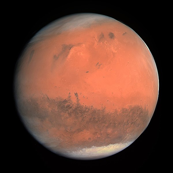 OSIRIS true colour image of Mars